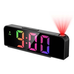Projection Alarm Clock for Bedroom, Digital Clock Projector on Ceiling, 7.9”…