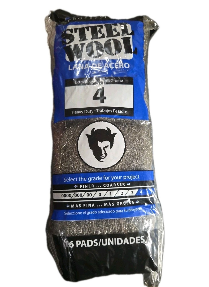 Red Devil - 4 Grade Steel Wool: Extra Coarse Pack of 16