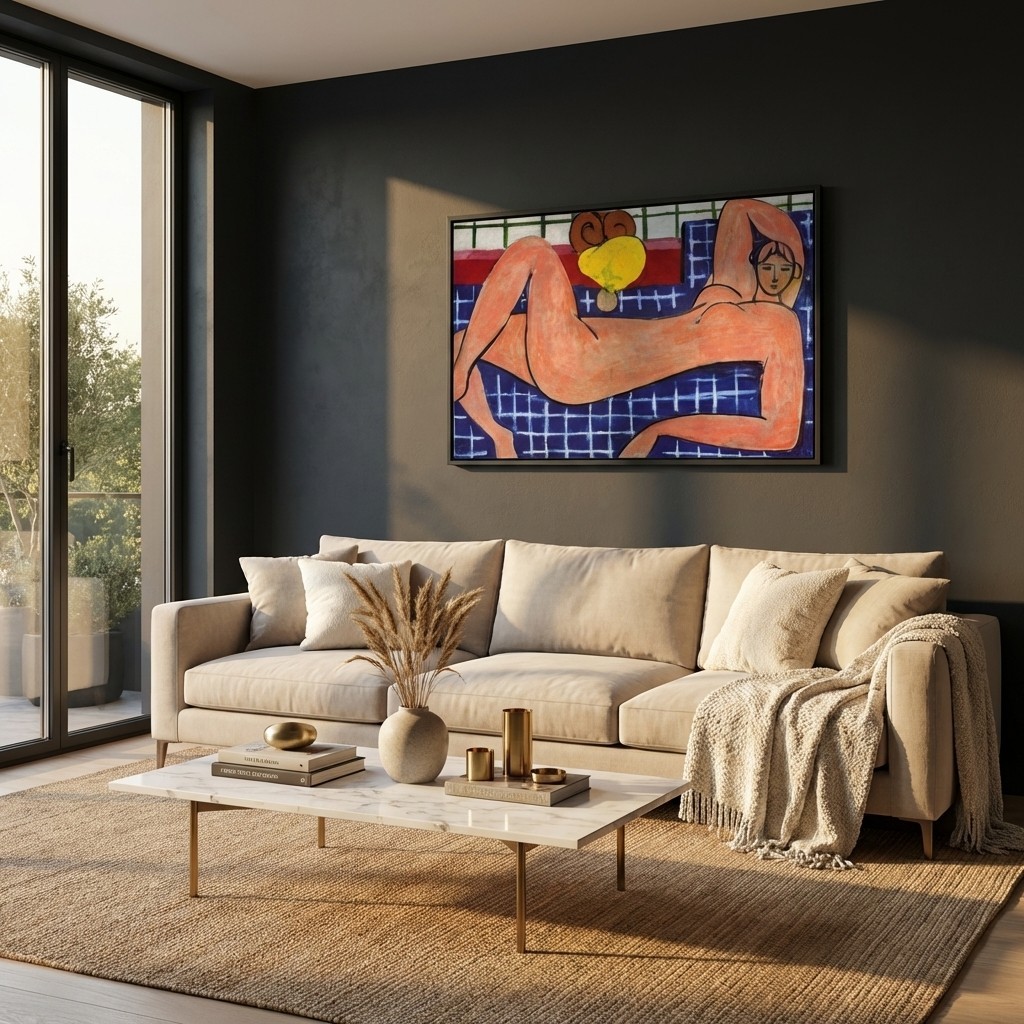 Pink Nude by Henri Matisse Print - Oversized Canvas Wall Art gallery