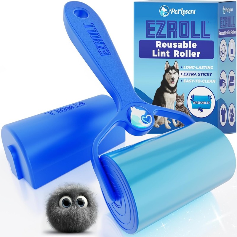 Reusable Lint Roller Polypropylene Multi-Surface Pet Hair Remover Washable Eco gallery