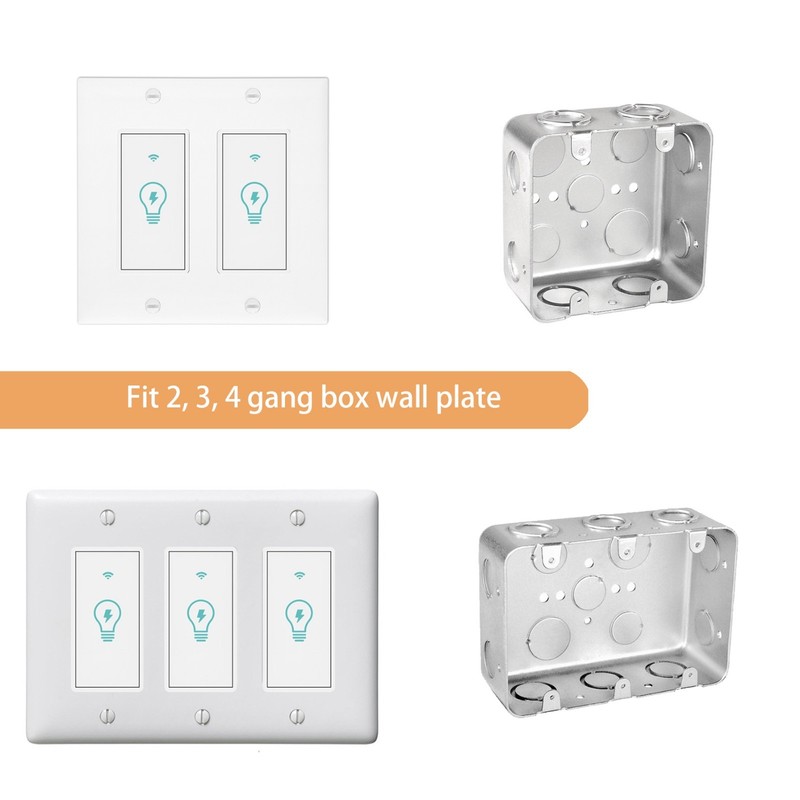 Smart Switch WIFI Light Wall Works with Alexa Google Home IFTTT smart life gallery