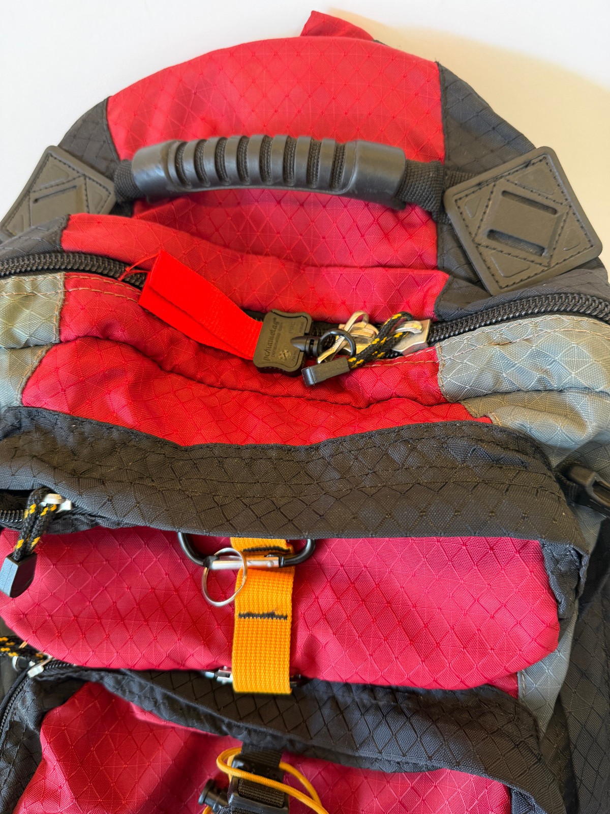 Black Sheep Alpine Internal Frame Hiking Backpack Red Black Multi-Compartment 5