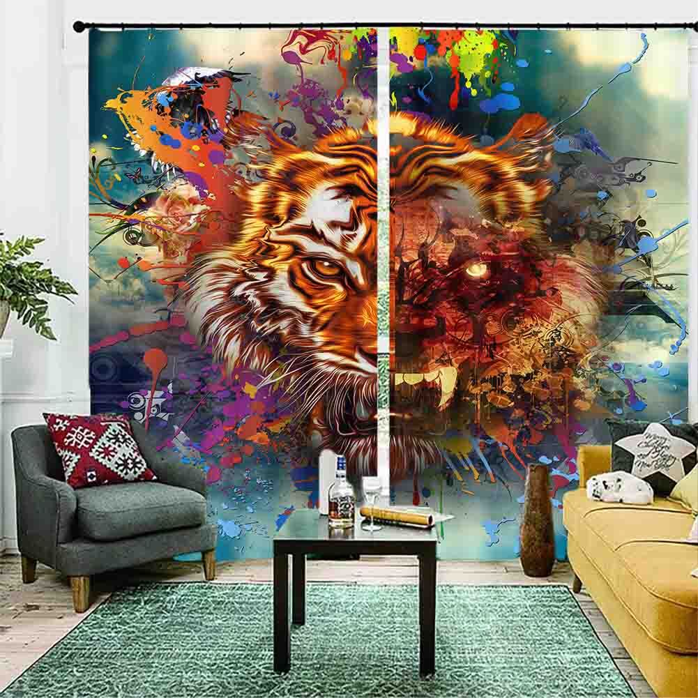 Change Number Limit 3D Curtain Blockout Photo Printing Curtains Drape Fabric gallery