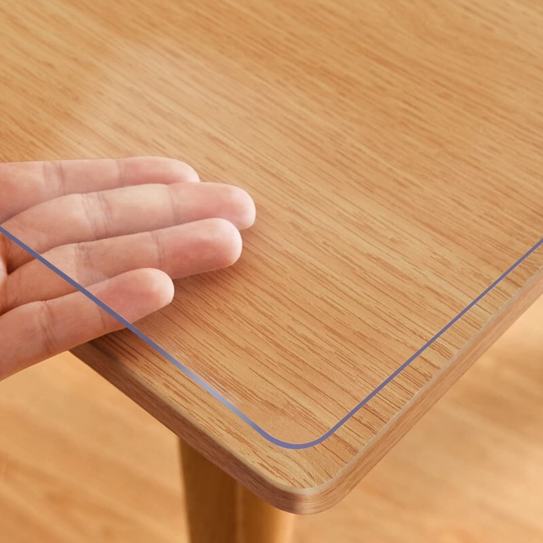 Veecano 44X72 Inch Clear Coffee Dining Table Protector Plastic Pvc Tablecloths gallery