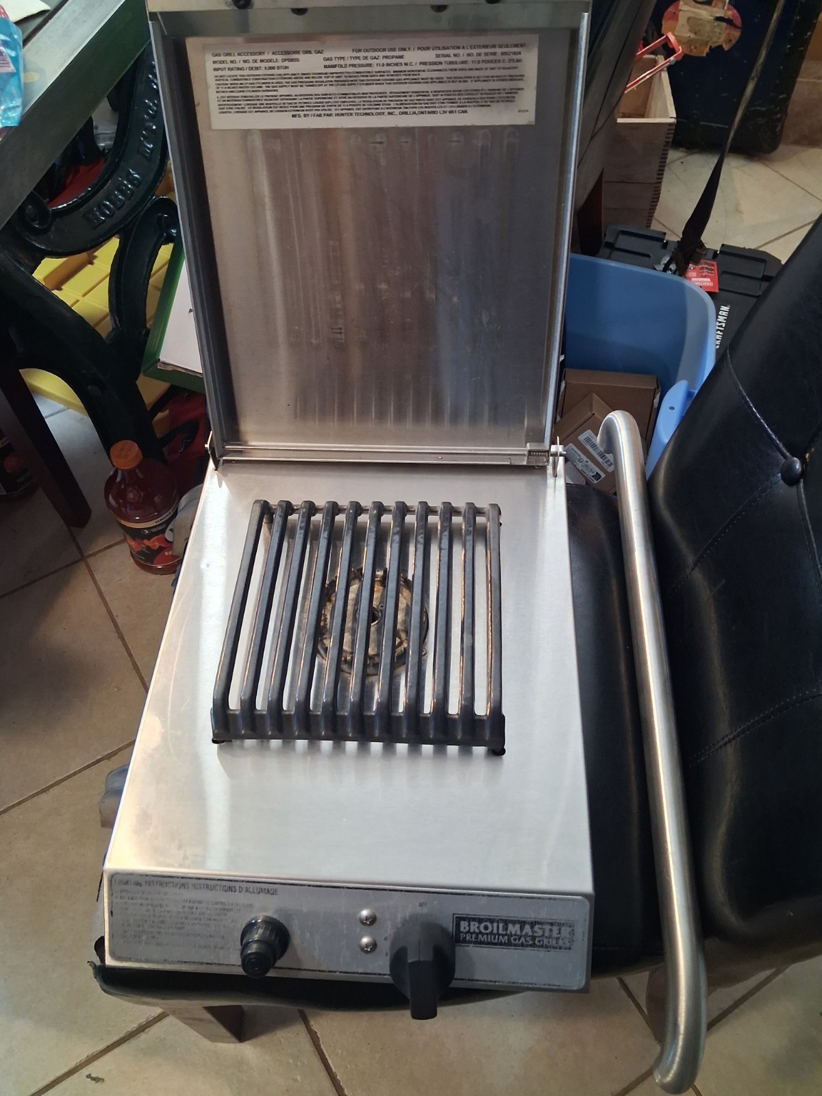 Broilmaster Side Burner Used Stainless Works Well gallery
