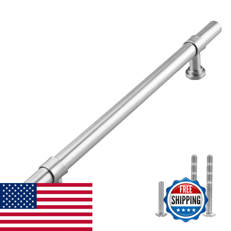 Modket 25 Pack Round Bar Cabinet Handle 304 Stainless Steel 8-3/4 Overall gallery