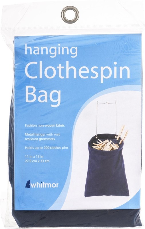 Whitmor Blue Polyester Clothes Pin Bag gallery
