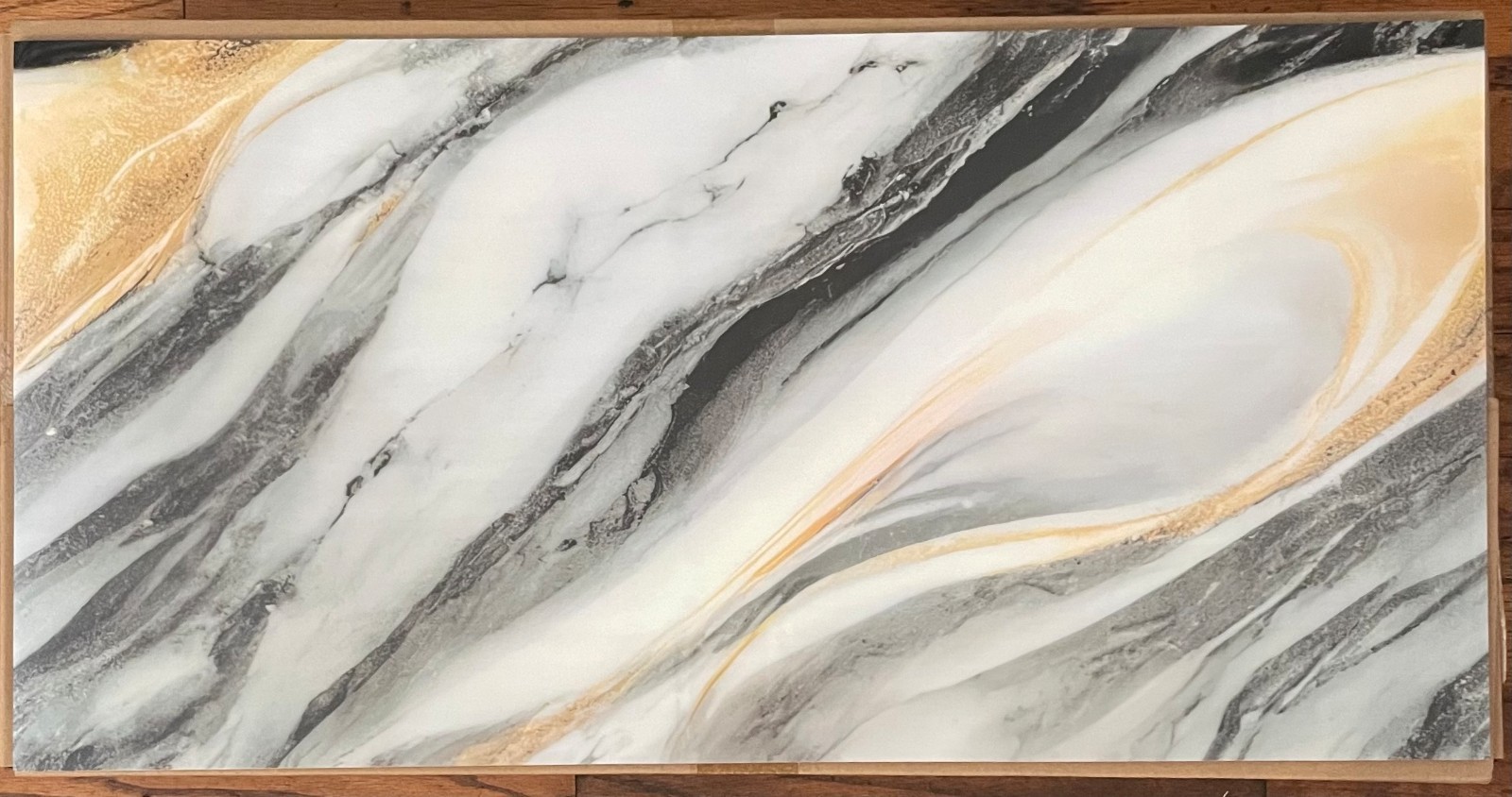 40pcs Marble Backsplash Tiles Stick Waterproof Foam Panels PVC Wall Sticker gallery