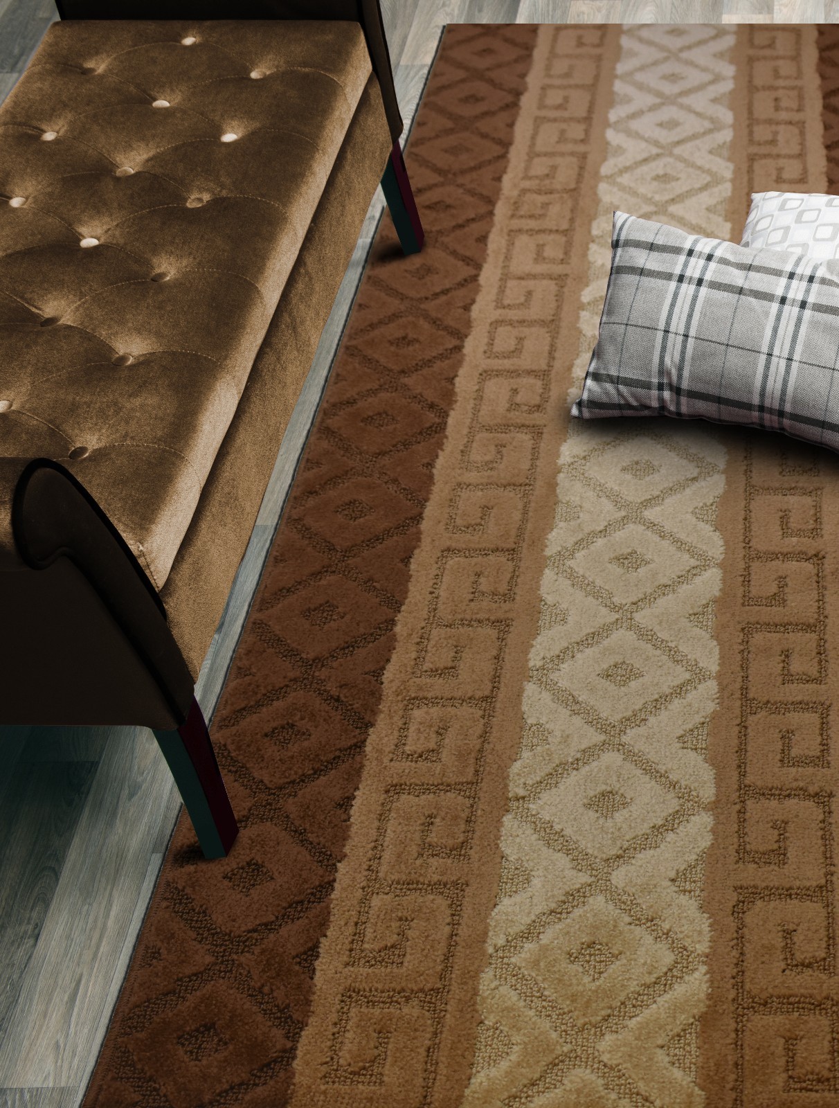 Custom Size Hallway Runner,Slip Resistant, 26 inch Wide X Your Choice of Length gallery