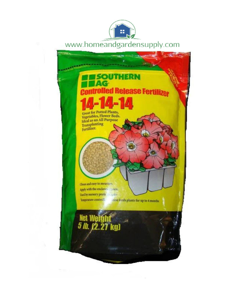 Southern Ag Controlled Release Fertilizer 14-14-14 5 lb Contains Osmocote