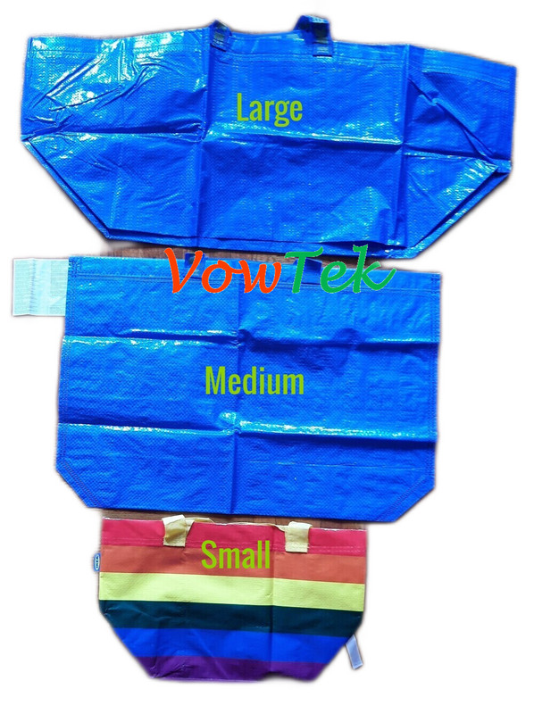 Five IKEA Medium ECO Friendly FRAKTA Tote for grocery shopping laundry storage gallery