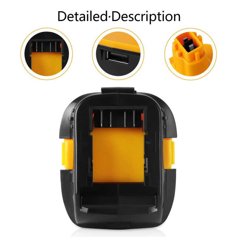 2x Adapter Converter For DEWALT DCA1820 18Volt to 20V Max Lit-ion Battery Tool gallery