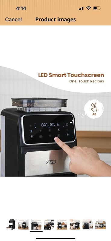 Gevi 10-Cup Grind & Brew Coffee Maker, Burr Grinder | Perfectly works | Complete gallery