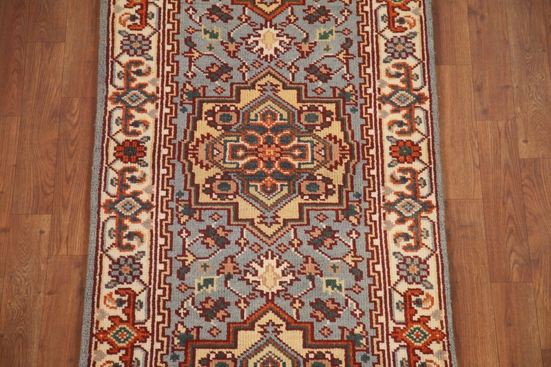 Geometric 8 ft Oriental Runner Rug 2x8 Wool Hand-knotted Classic Carpet gallery