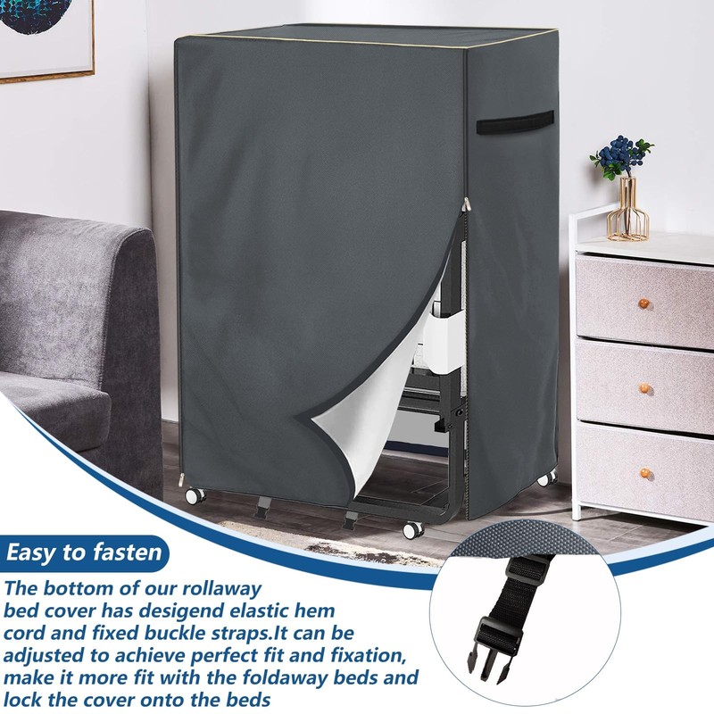 Foldable Bed Cover Suitable For 75x46 Inch Folding Bed, Heavy-Duty 600D Water... gallery