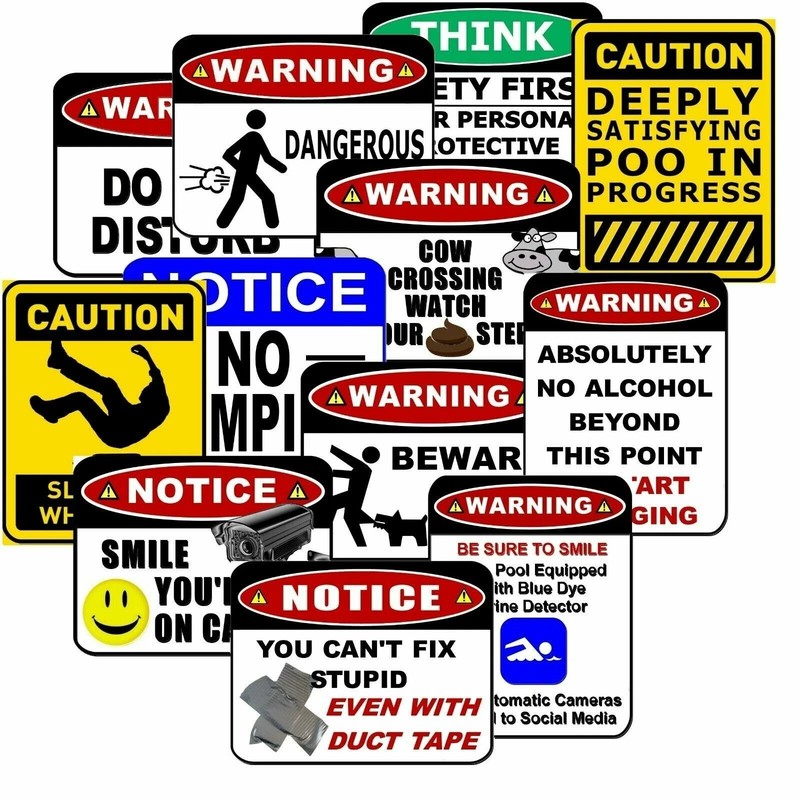 Humorous Novelty Wall Sign – ‘Warning Nothing Inside is Worth...’ – Funny Decor gallery