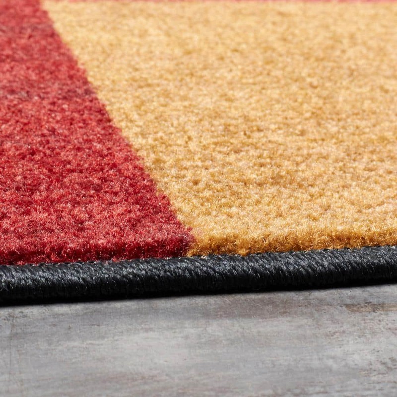 Geometric Area Rug Multi-Colored Nylon Non-Skid Latex Backing 6 ft. x 9 ft. gallery