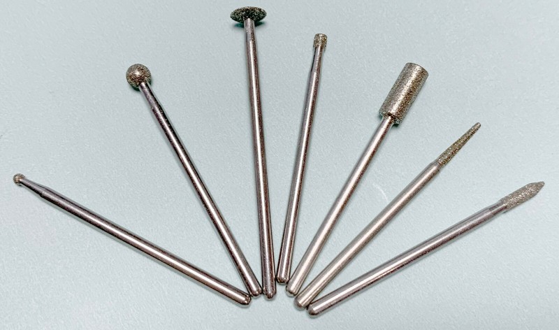 7 PC SET DREMEL DIAMOND WHEEL POINTS (3/32") 7103 7105 7120 7122 7123 7134 7144 gallery