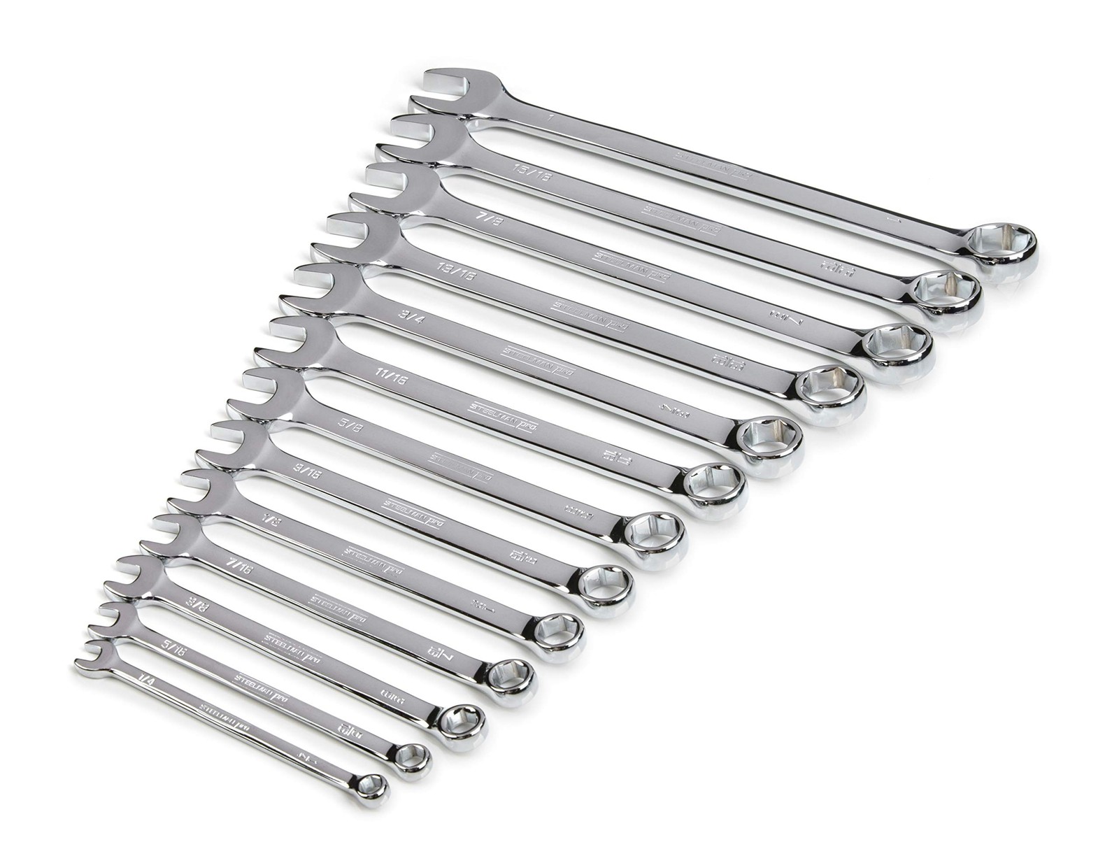 13-Piece SAE 6-Point Combination Wrench Set, 1/4, 5/16, 3/8, 7/16, 1/2, 9/16,... gallery