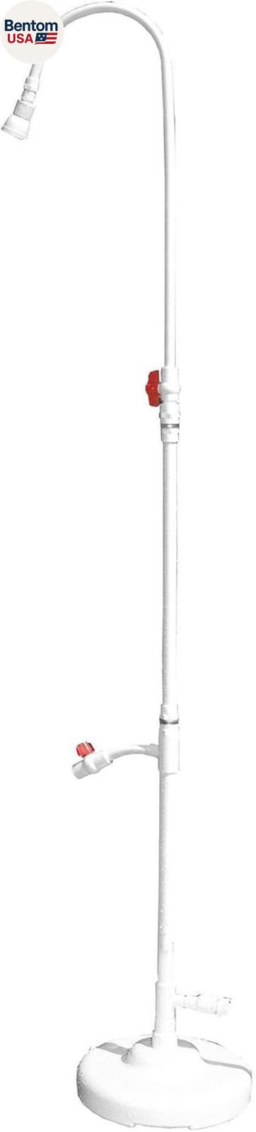 HYDROTOOLS Tube Style 7 Foot Poolside Shower, Adjustable Head & Foot Tap Spigot gallery