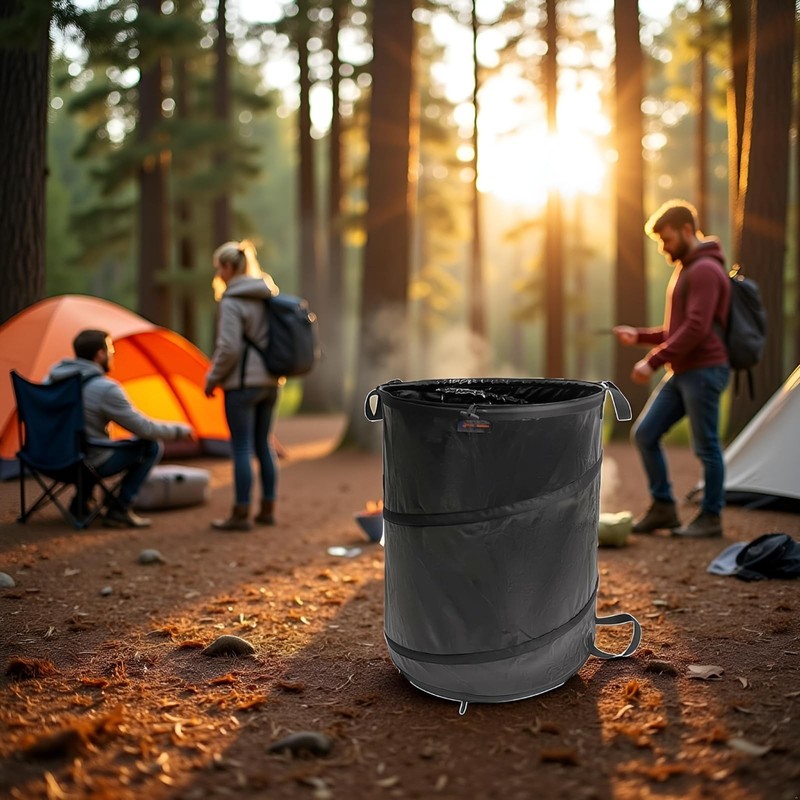 45 Gallon Collapsible Trash Can, Collapsible Garden Bag for Collecting Weeds ... gallery