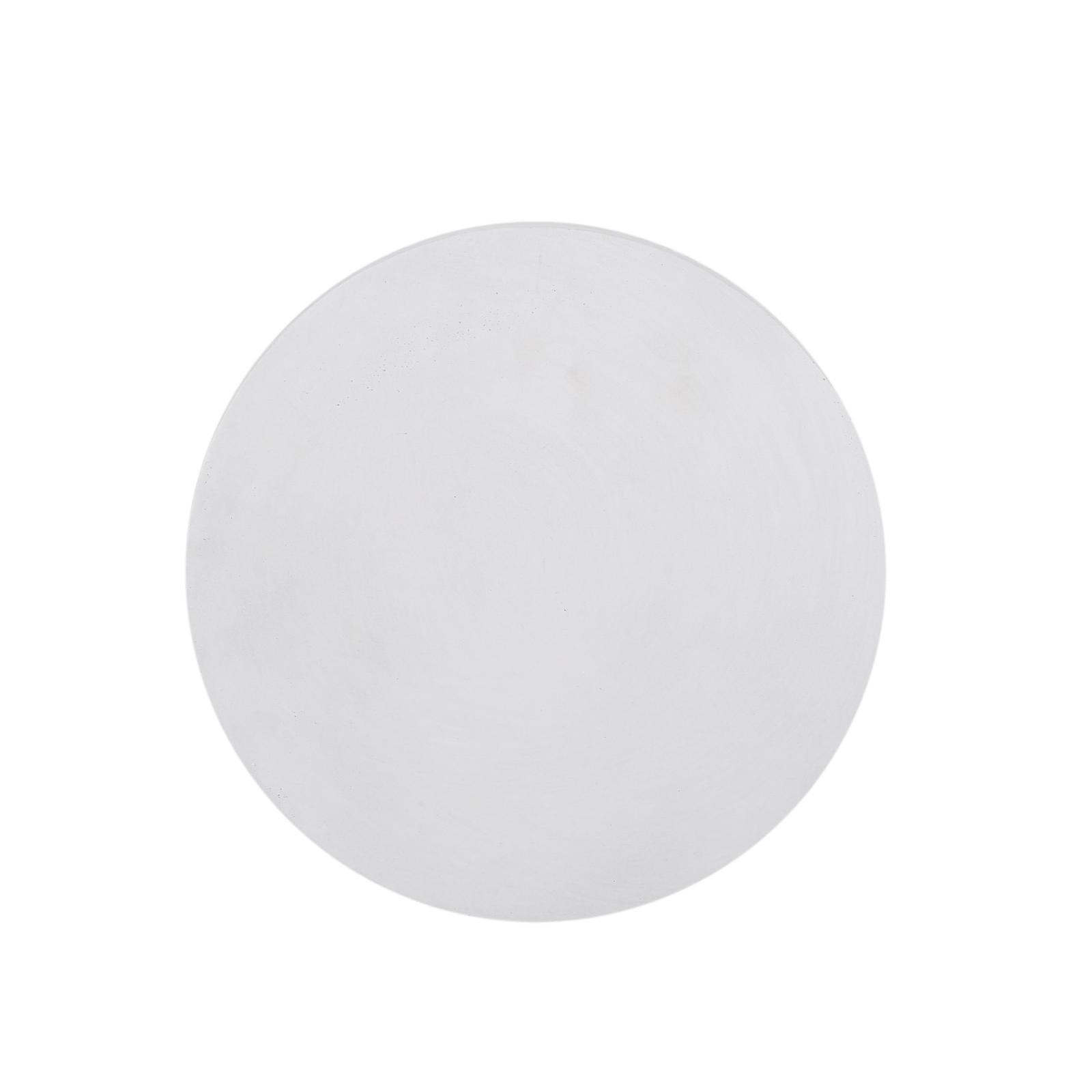Minimalist Outdoor Side Table with Chic Fluted Design, Lightweight Concrete, No gallery