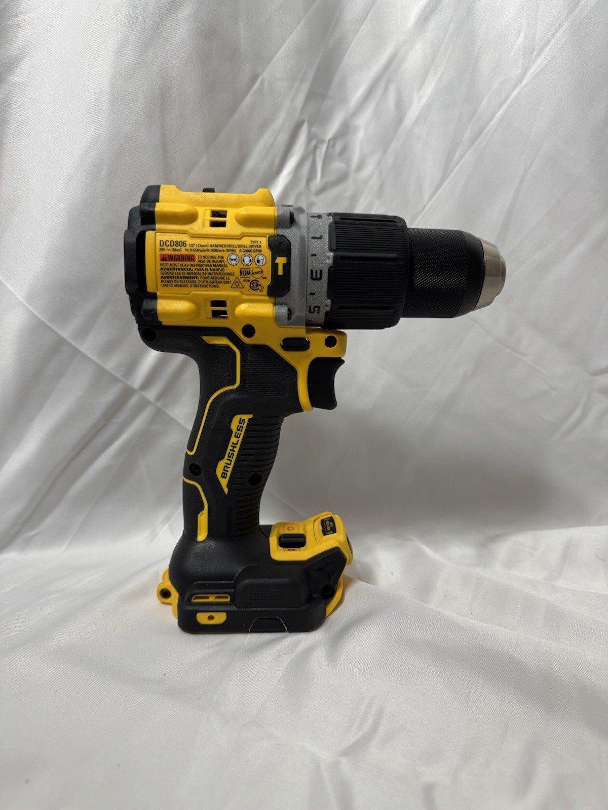 Dewalt DCD806B 20V Max XR 1/2" 2 Speed Brushless Hammer Drill Driver Li-ion gallery