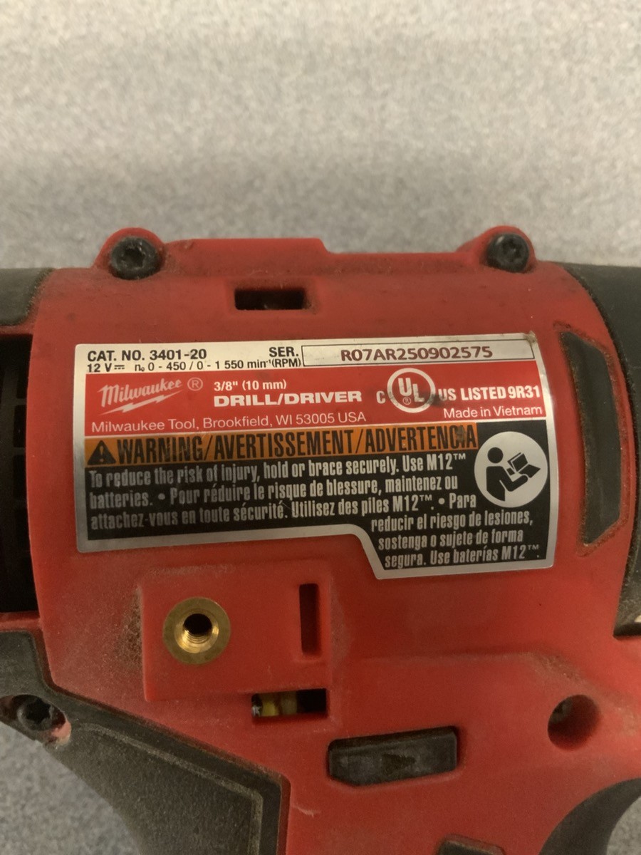 MILWAUKEE CORDLESS DRIVE 3401-20 (G29020061) gallery