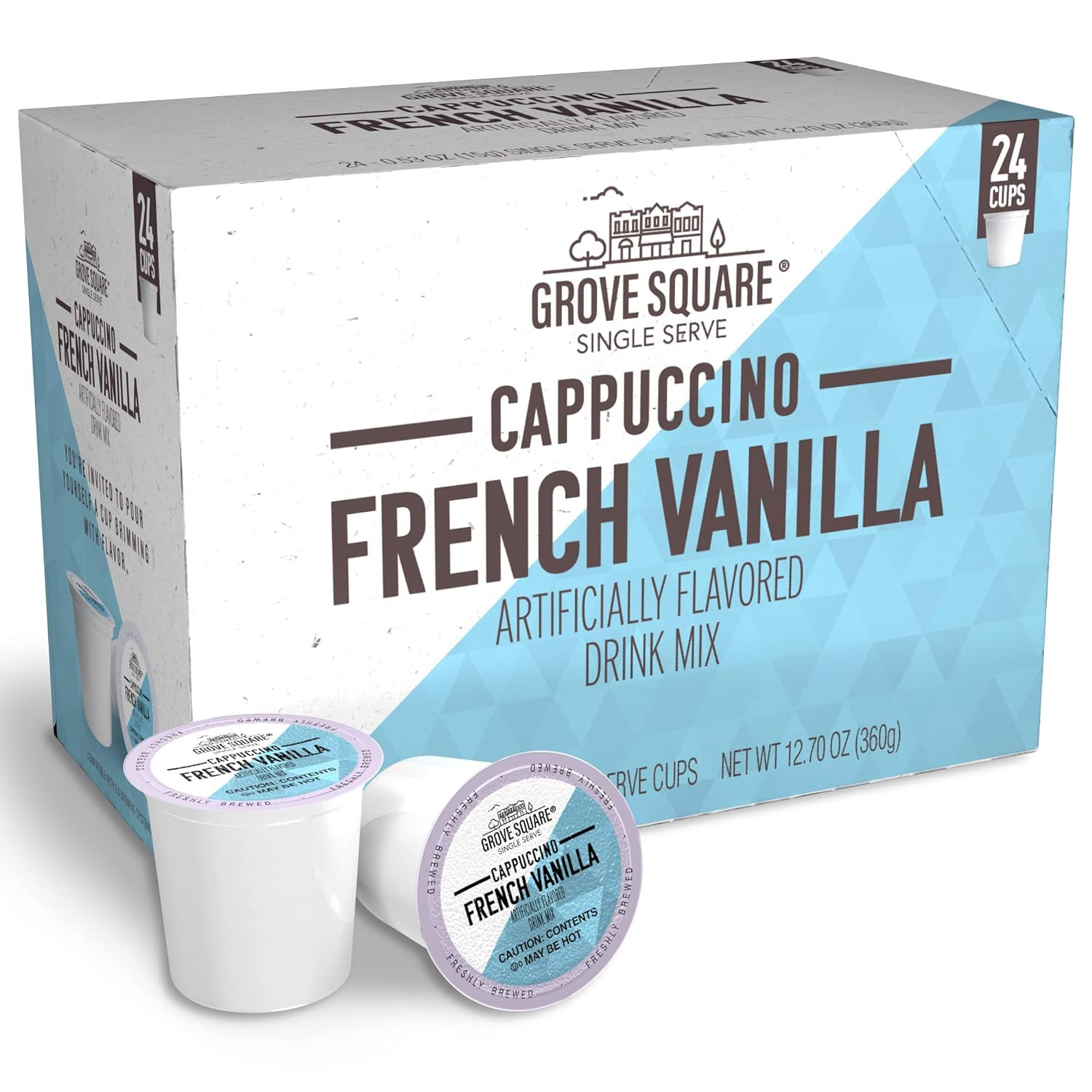 Cappuccino Pods, French Vanilla, Single Serve , 24 Count (Pack of 1) gallery