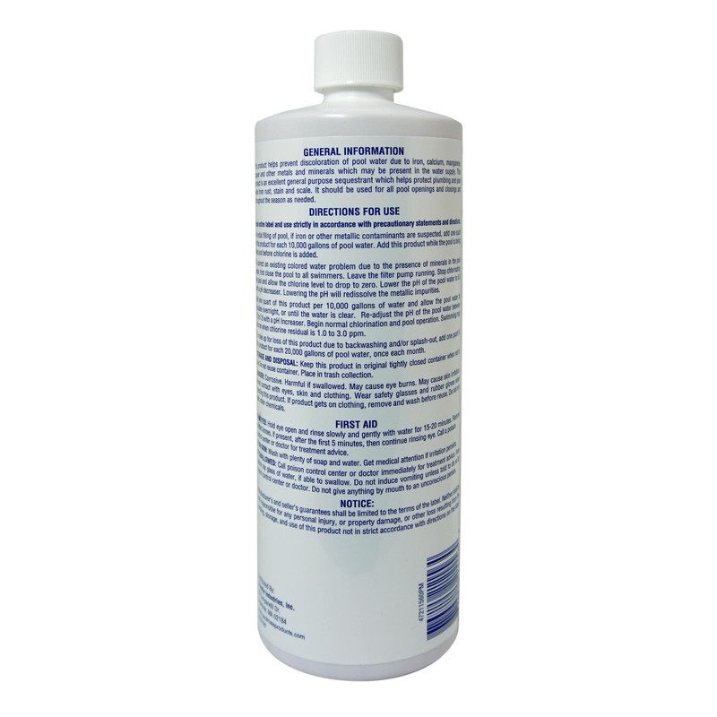 Pool Mate 1-Quart 4-Pack Concentrated Metal Out Stain and Mineral Inhibitor, gallery