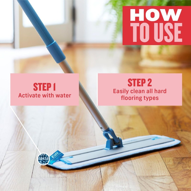 E-Cloth Deep Clean Microfiber Mop - Reusable Mop Pad for Home Cleaning, Hard ... gallery