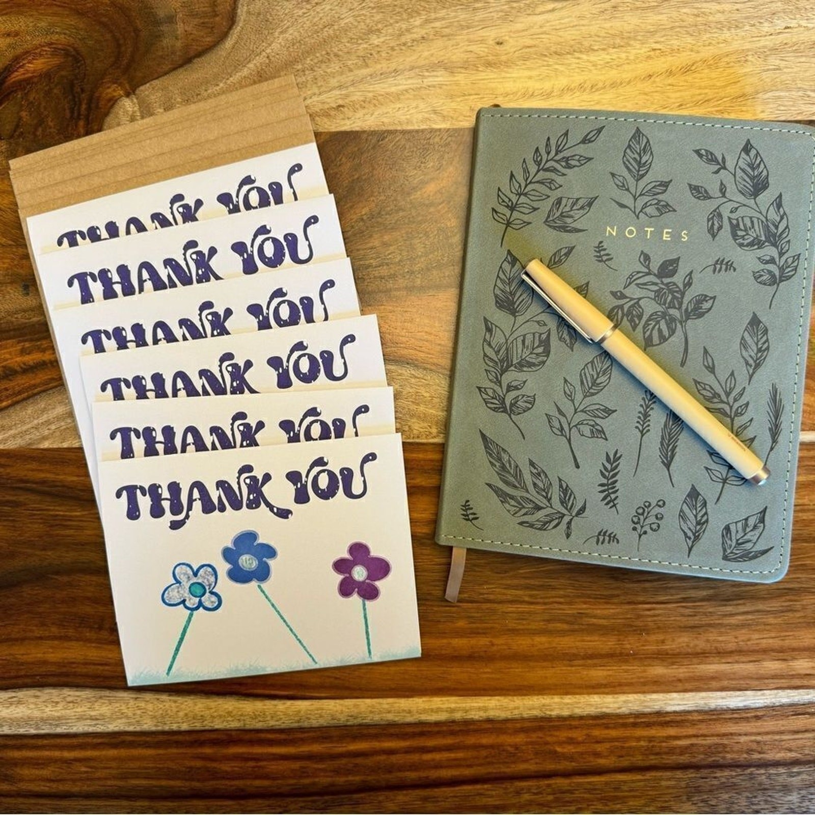 Thank You Cards Greeting Cards Blank Notes Set of 6 w Envelopes Thank You Note gallery
