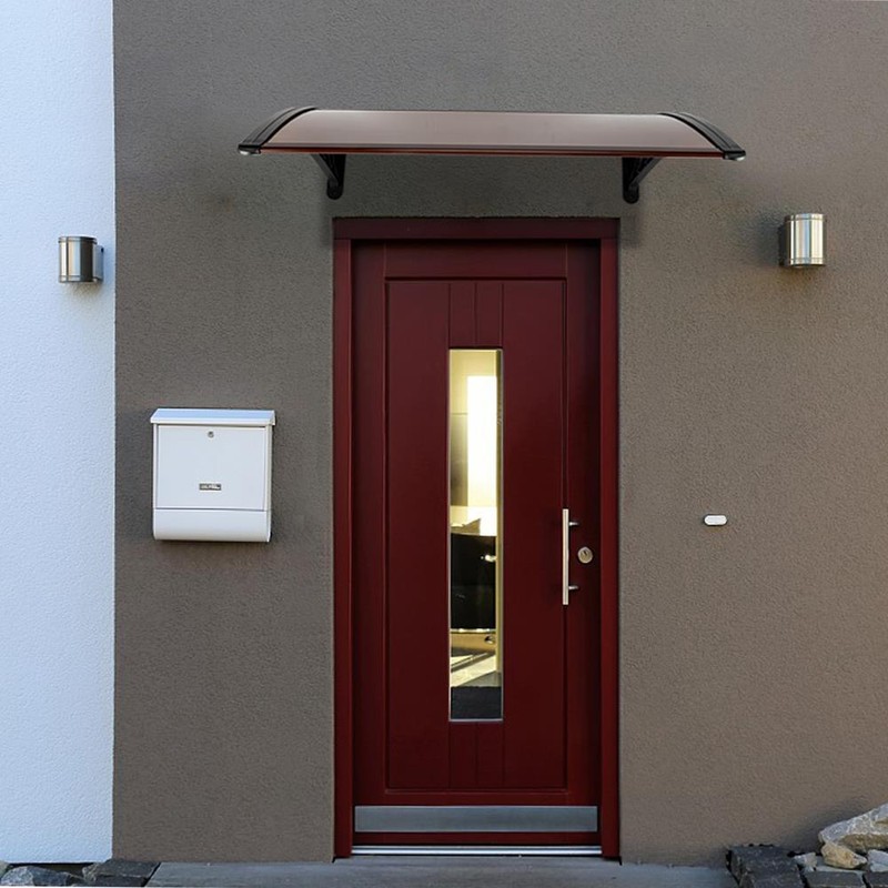 40" x 40" Window Canopy Awning Door Complete Polycarbonate Sheet Patio Outdoor gallery