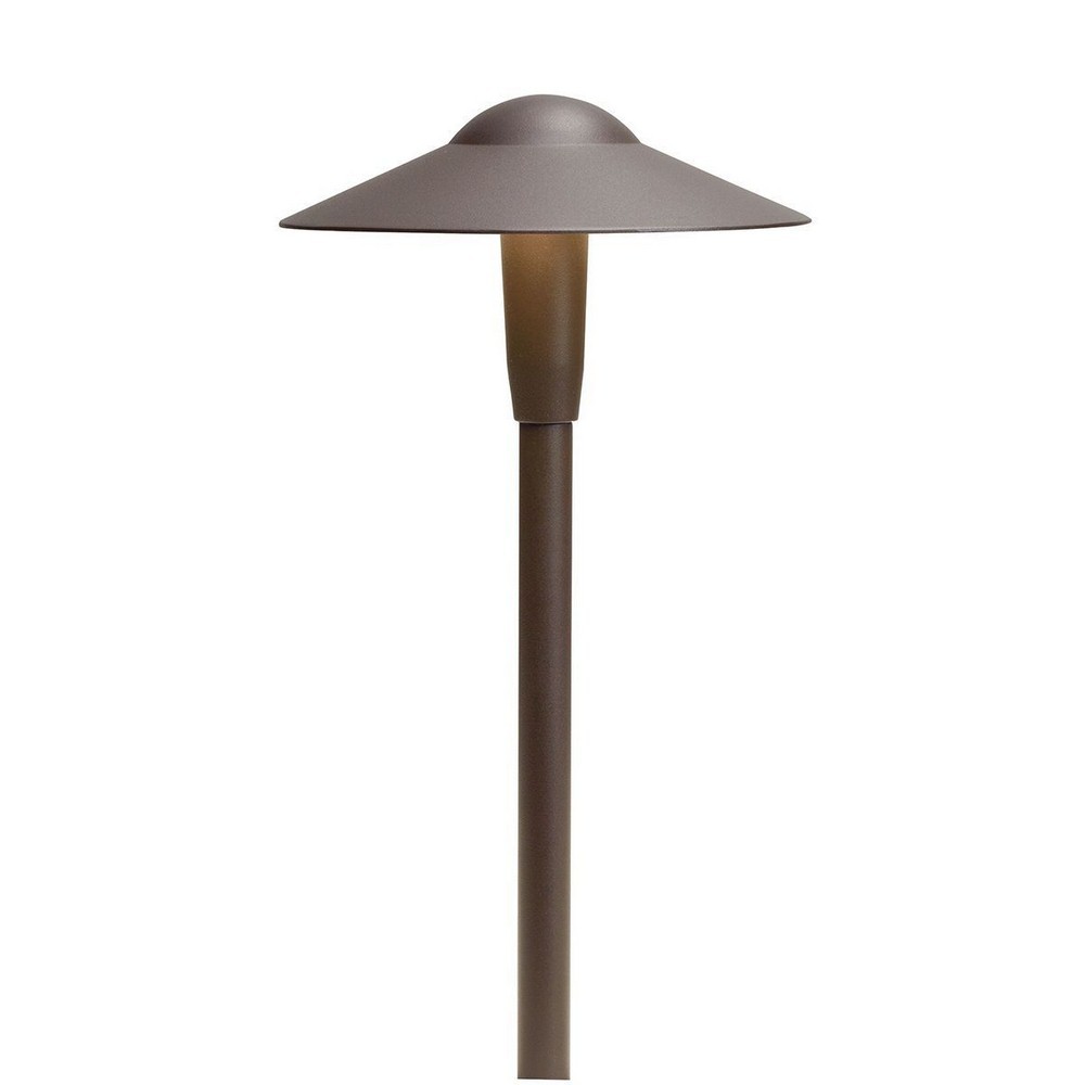 4.3W 3 LED Short Dome Path Light - with Utilitarian inspirations - 16 inches gallery