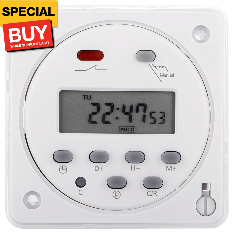 Timer Switch, CN101A, AC 220-240V 16Amp, Digital LCD Power Programmable Timer Ti gallery