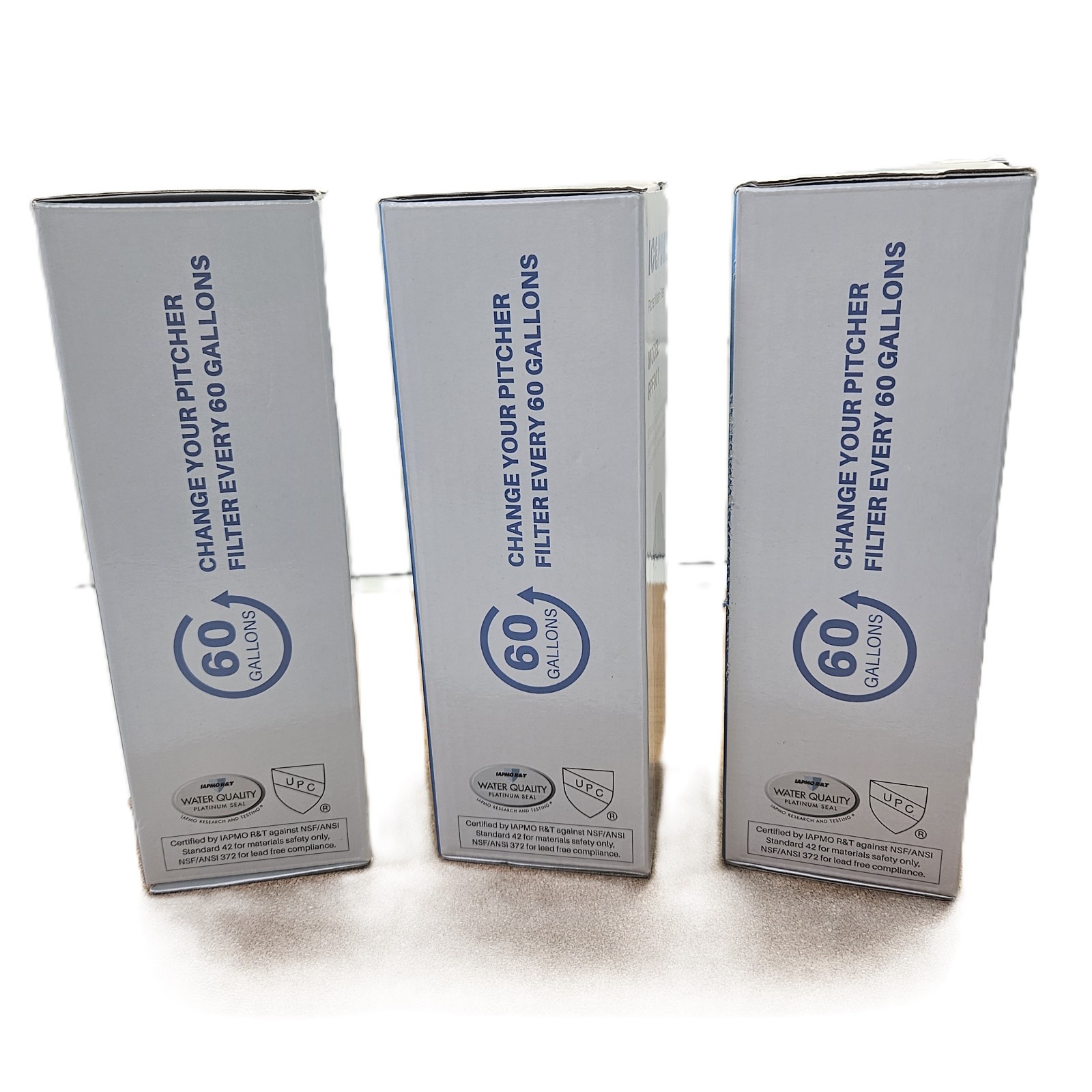 ICEPURE PPF001 Water Filter 3 Pack Fits Brita Pitcher Replacement NEW Sealed gallery