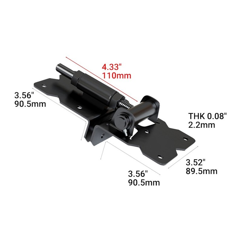 Spring-Actuated Gate Hinges with Adjustable Damping for Controlled Closing gallery