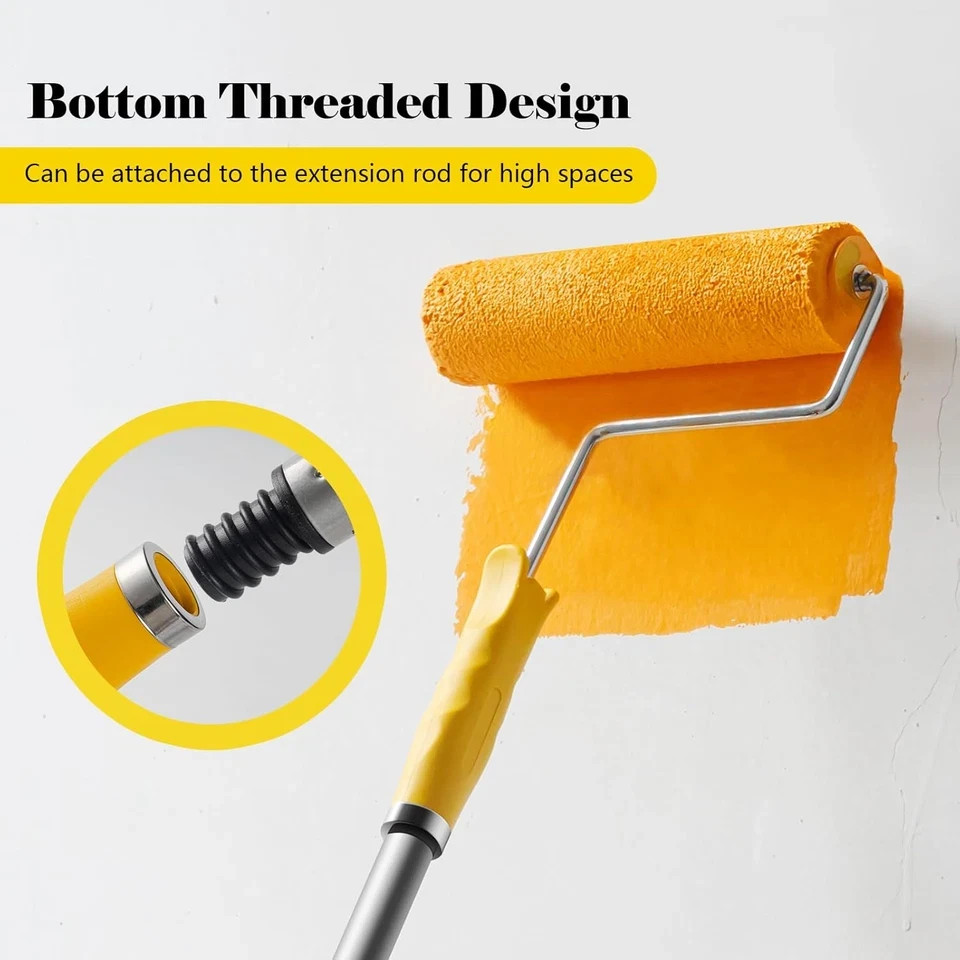 Paint Roller Kit, 10 Pack, 9 Inch Paint Roller Frame with Microfiber Roller Cove gallery