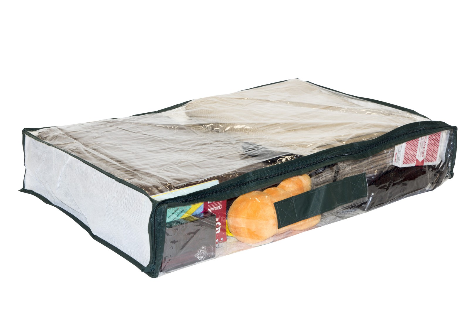 5-Pack Clear Vinyl Zippered Storage Bags 24 x 16 x 4 in, 11x14.5 Insert Pocket gallery
