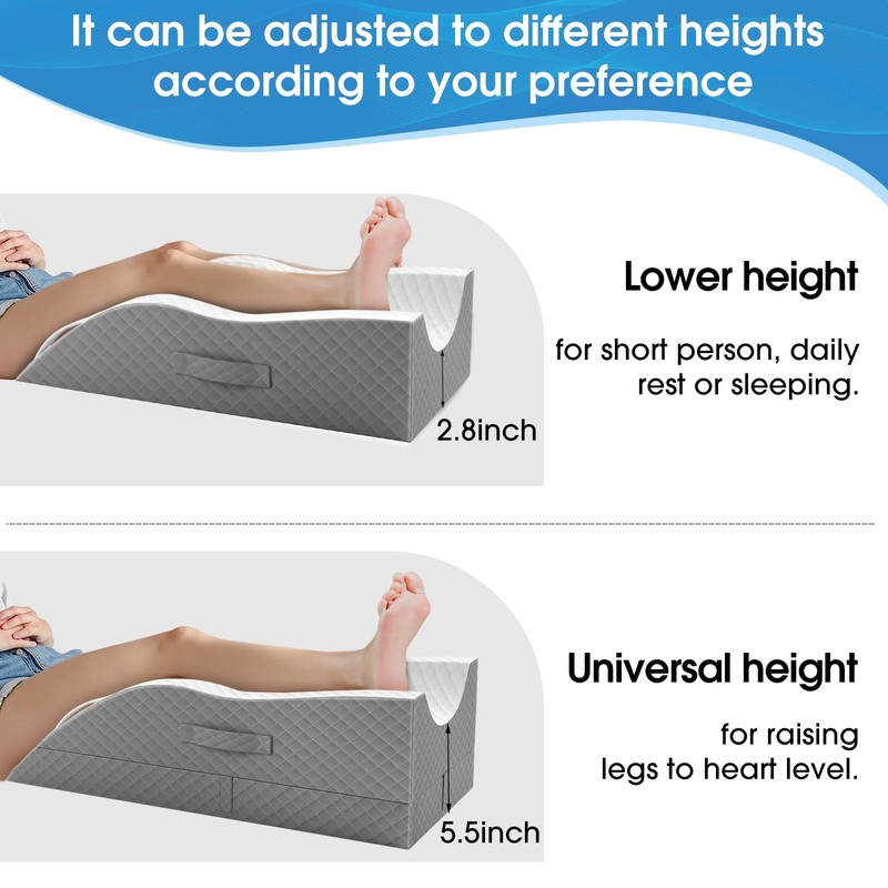 Tranquilrelax Elevation Pillows For Leg After Surgery Memory Foam Adjustable gallery