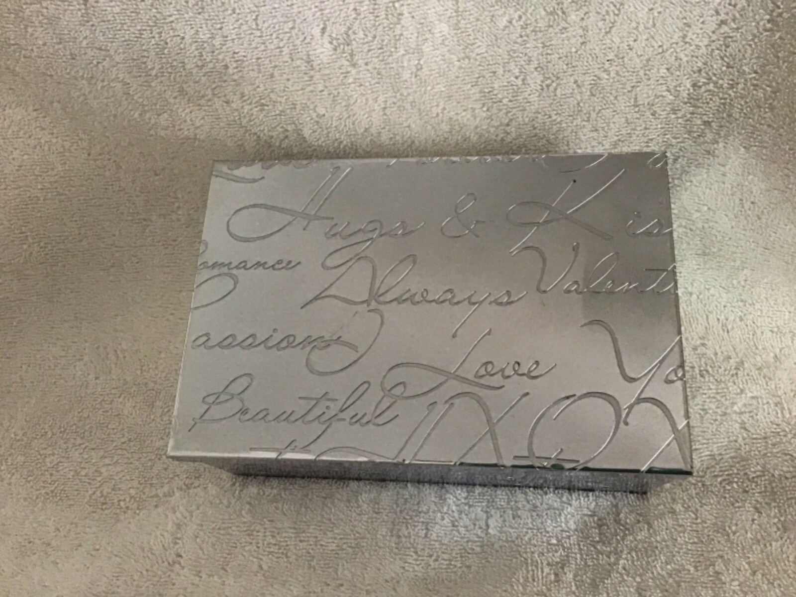 Etched Metal-Love Endearments Box Good Condition 51/2inLx31/8inWx2inD gallery