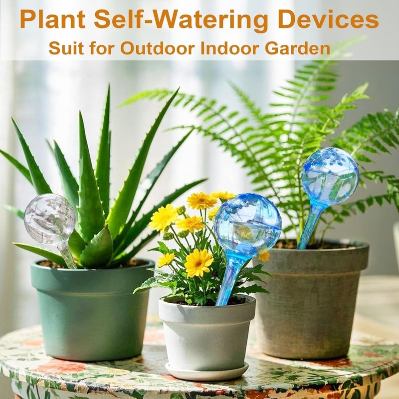 Automatic Watering Globes - 10Pcs for Perfect Plant Care and Water Conservation gallery