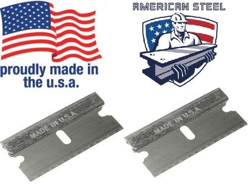 10 pc Razor Blades Single Edge Extra Sharp Super Strong.. Made in USA!! gallery