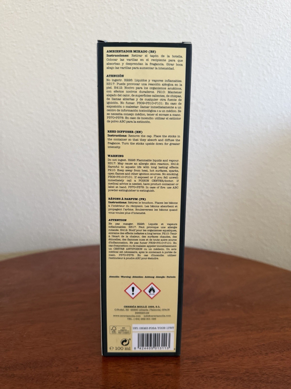 Cereria Molla 1899 Provence Lavender Reed Diffuser 3.4 Fl Oz gallery
