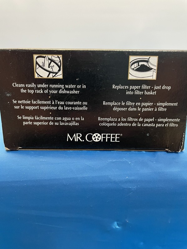 Mr. Coffee GTF2-1 Basket-Style Permanent Filter - Gold, 1pk gallery