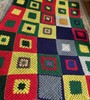 New Granny Square Crocheted by me Size 96x65 Afghan Throw Blanket gallery