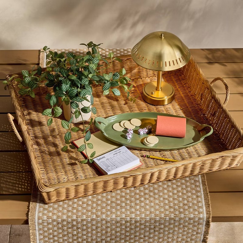 Portable Table Lamp Brass (Includes LED Light Bulb) - Hearth & Hand gallery