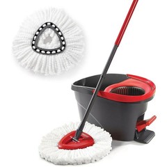 Microfibre Spin Mop Head Replacement Refill Easy Wring Floor Cleaning Pad