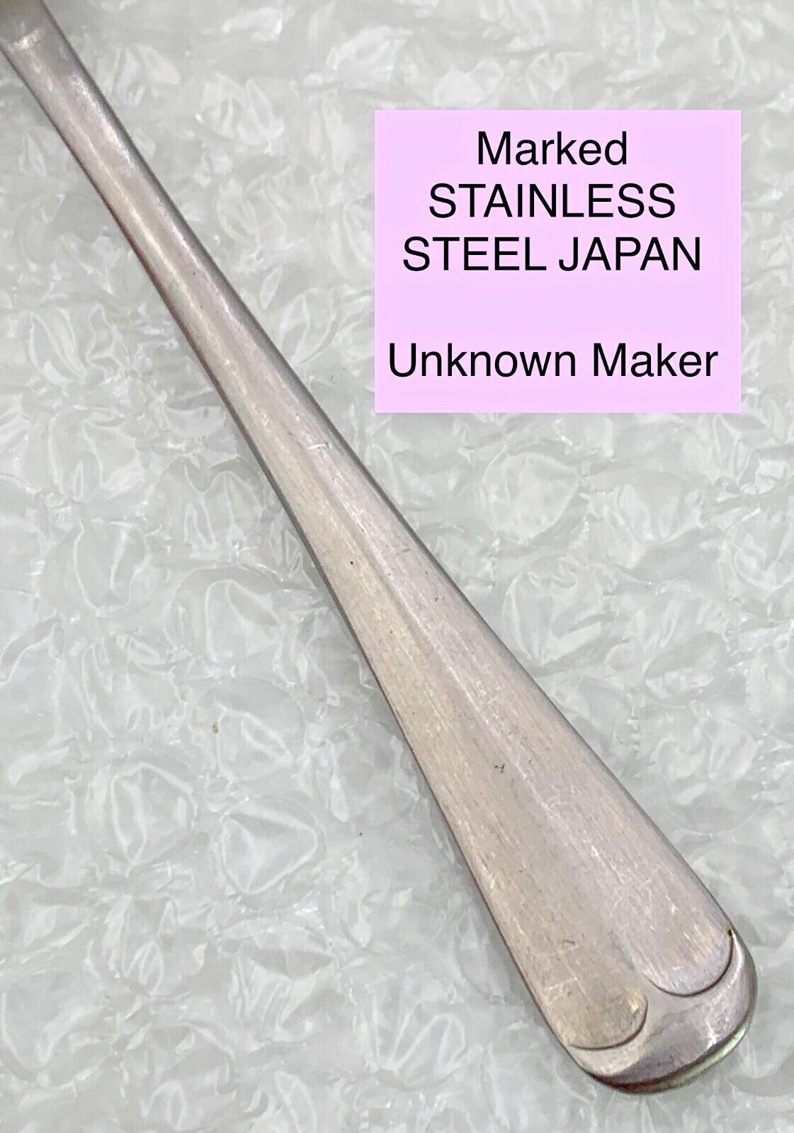 STAINLESS STEEL JAPAN Unknown Maker SATIN Center Ridge Tipped 23-2036 gallery