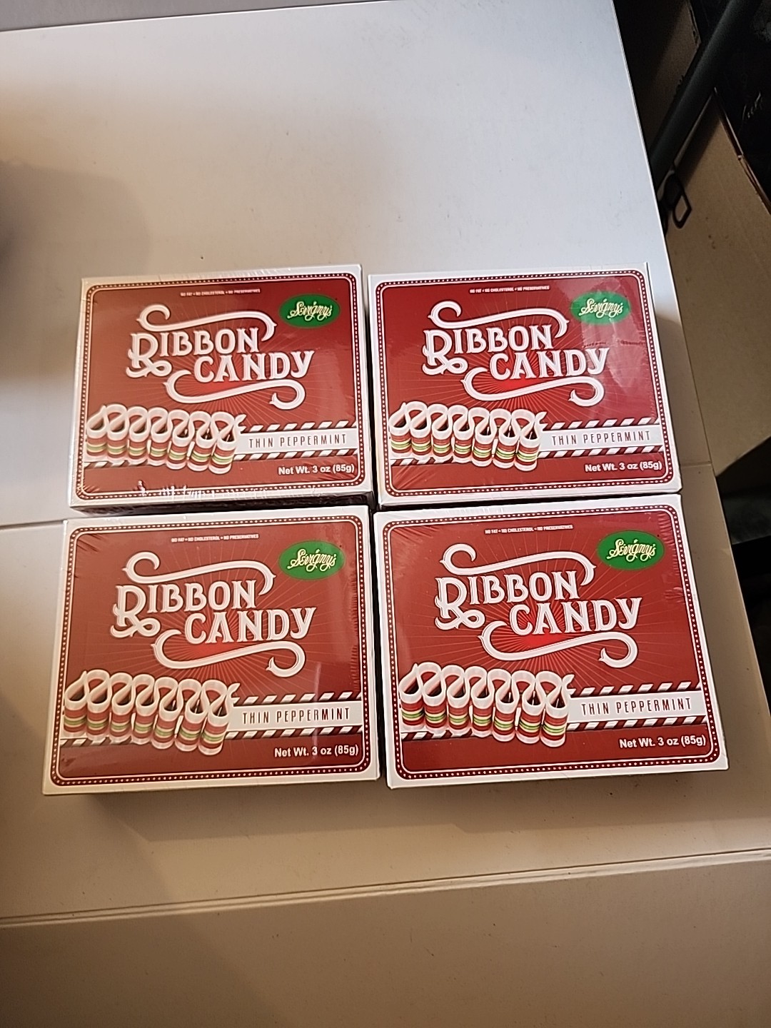 Sevigny's Thin Peppermint Ribbon Candy, 3-oz. Box [4 Pack ] Bb 08/2025 gallery